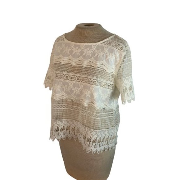 Banana Republic Tops - Banana Republic Romantic Lace Top Shirt Blouse